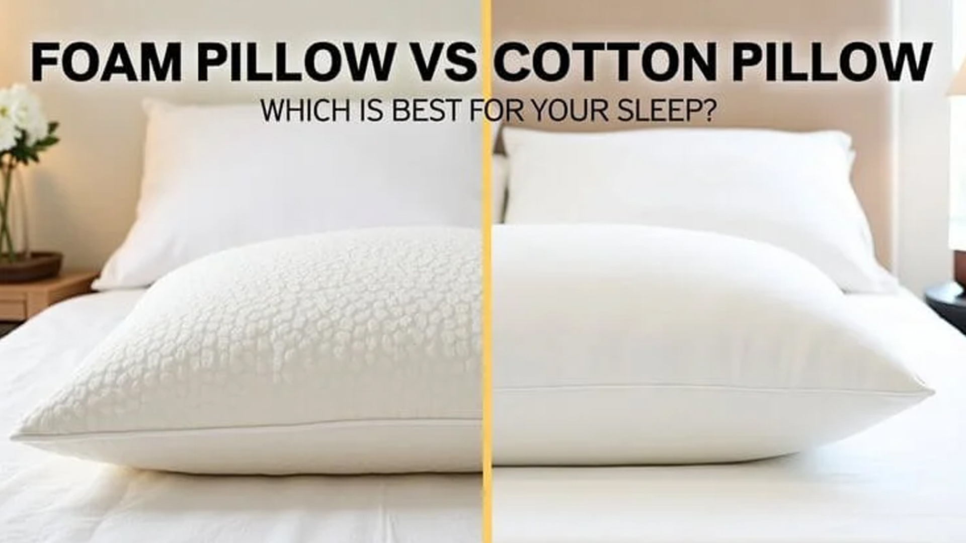 Memory Foam vs Regular Pillows: Which One Is Better for You?